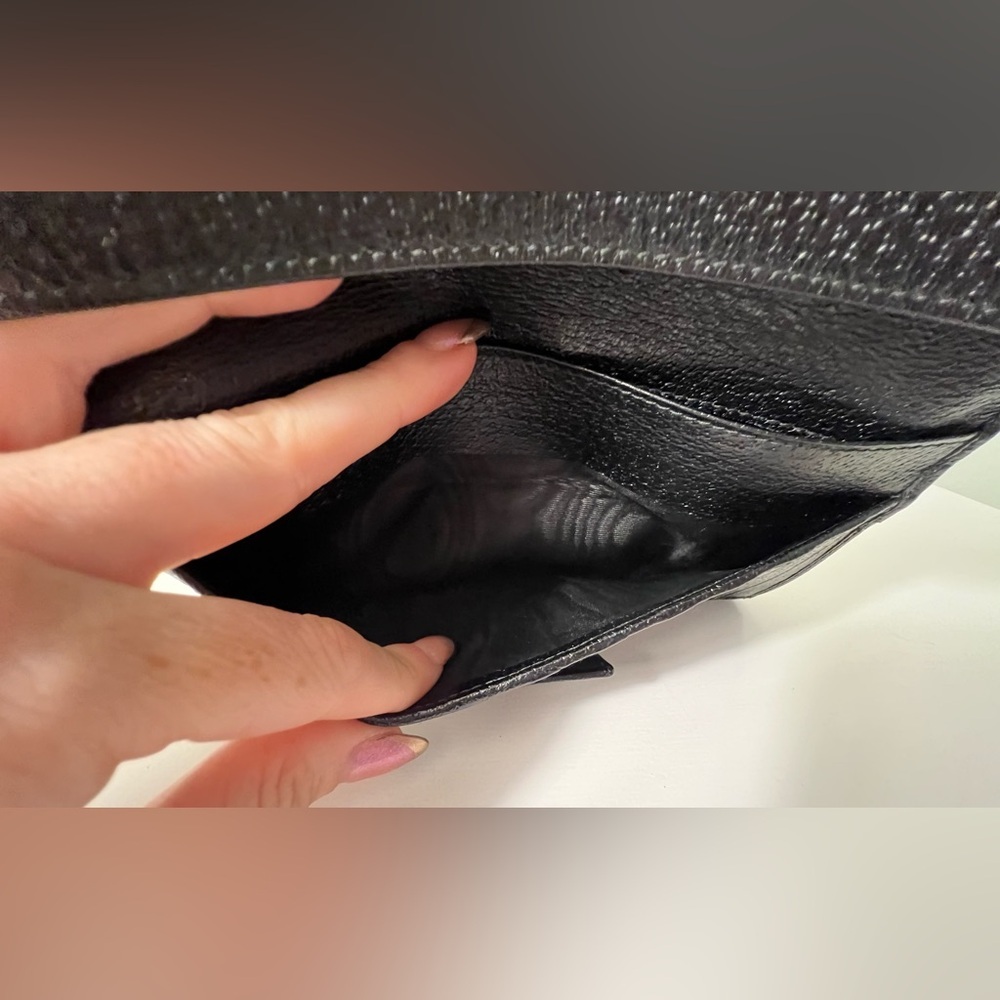 Authentic Gucci Black Eclipse Long Wallet Canvas & Leather *AMAZING CONDITION* - Picture 14 of 16